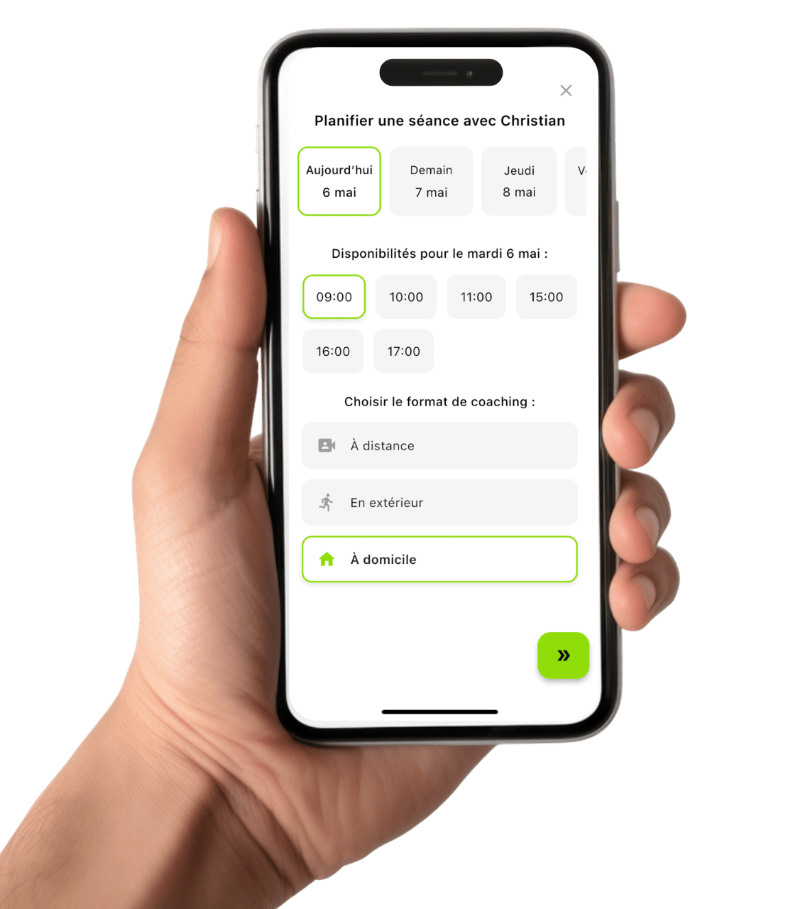 Aperçu de l'application
